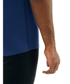 Icebreaker Merino BodyfitZone 150 Zone Mens Shirt Estate Blue -Cheap Icebreaker Shop 104346427 7 1