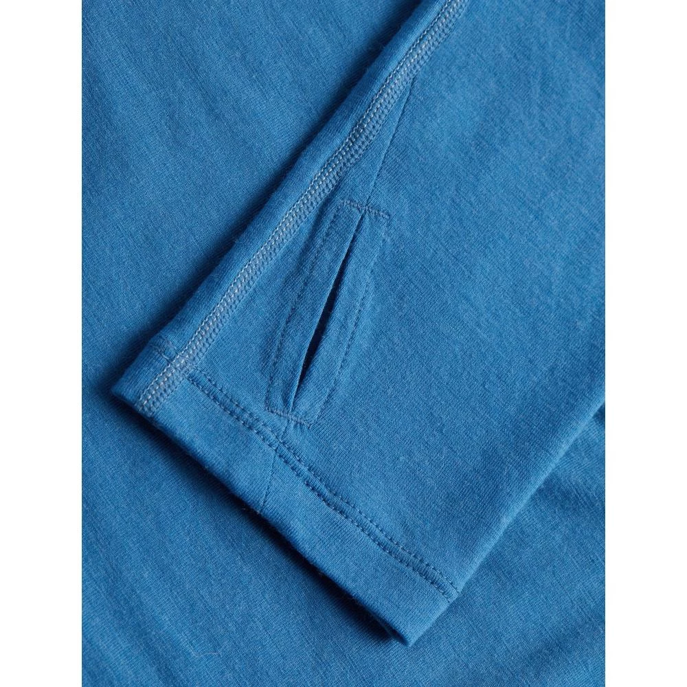 Icebreaker Merino 150 Zone Mens LS Crewe Top Blue 11 Icebreaker Merino 150 Zone Mens LS Crewe Top Blue - Image 9