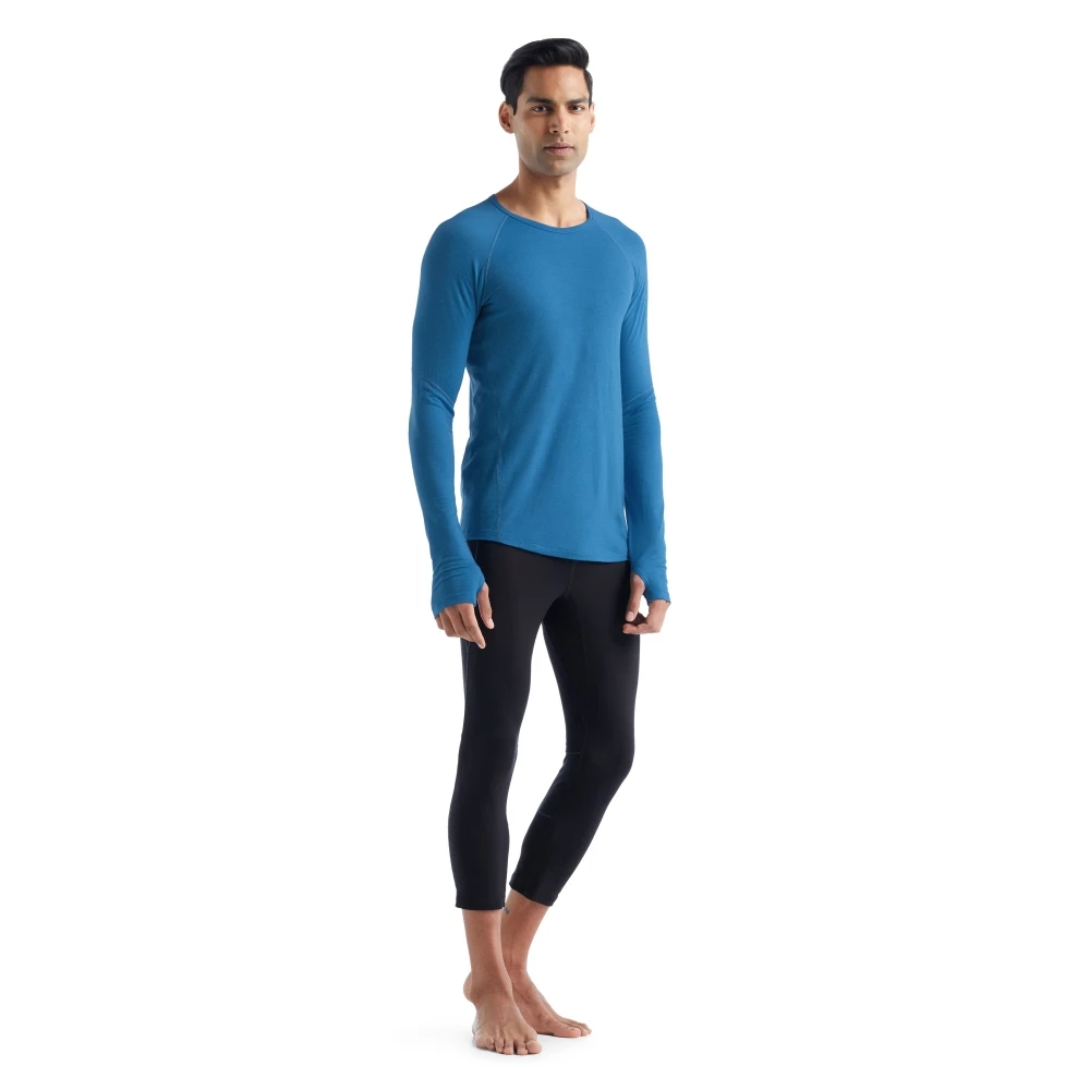 Icebreaker Merino 150 Zone Mens LS Crewe Top Blue 5 Icebreaker Merino 150 Zone Mens LS Crewe Top Blue - Image 3
