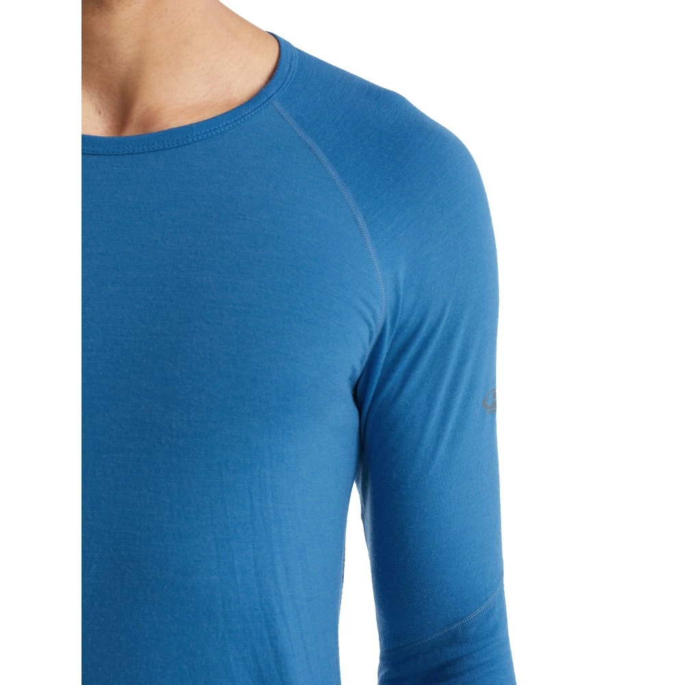 Icebreaker Merino 150 Zone Mens LS Crewe Top Blue 7 Icebreaker Merino 150 Zone Mens LS Crewe Top Blue - Image 5
