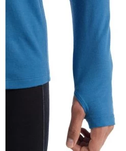 Icebreaker Merino 150 Zone Mens LS Crewe Top Blue 18 Icebreaker Merino 150 Zone Mens LS Crewe Top Blue -Cheap Icebreaker Shop 104347351 9