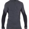 Icebreaker Merino BodyfitZone 260 Zone Mens Thermal Long Sleeve Shirt Jet Heather/Black -Cheap Icebreaker Shop 104361a01 2