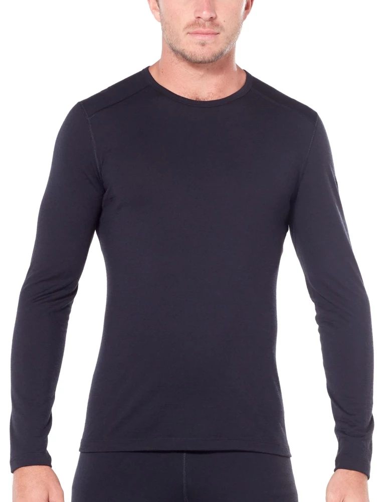 Icebreaker Mens Merino 200 Oasis LS Crewe Shirt Black 3 Icebreaker Mens Merino 200 Oasis LS Crewe Shirt Black