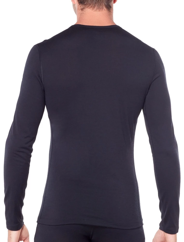 Icebreaker Mens Merino 200 Oasis LS Crewe Shirt Black 4 Icebreaker Mens Merino 200 Oasis LS Crewe Shirt Black - Image 2