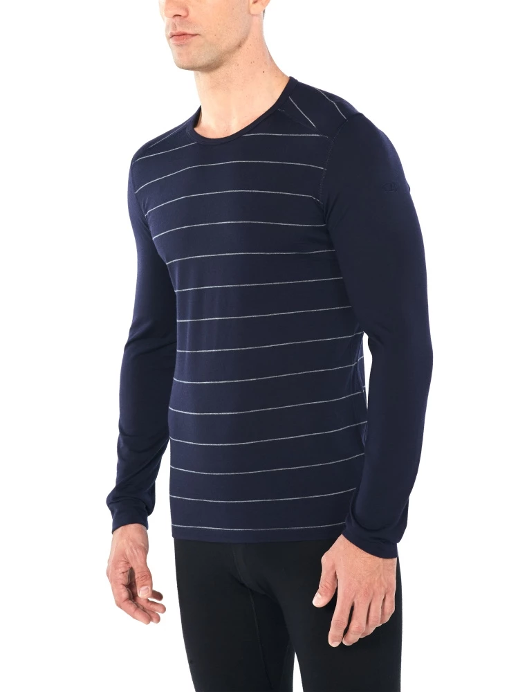 Icebreaker Merino 200 Oasis Mens Jersey Navy Blue XL 6 Icebreaker Merino 200 Oasis Mens Jersey Navy Blue XL - Image 4