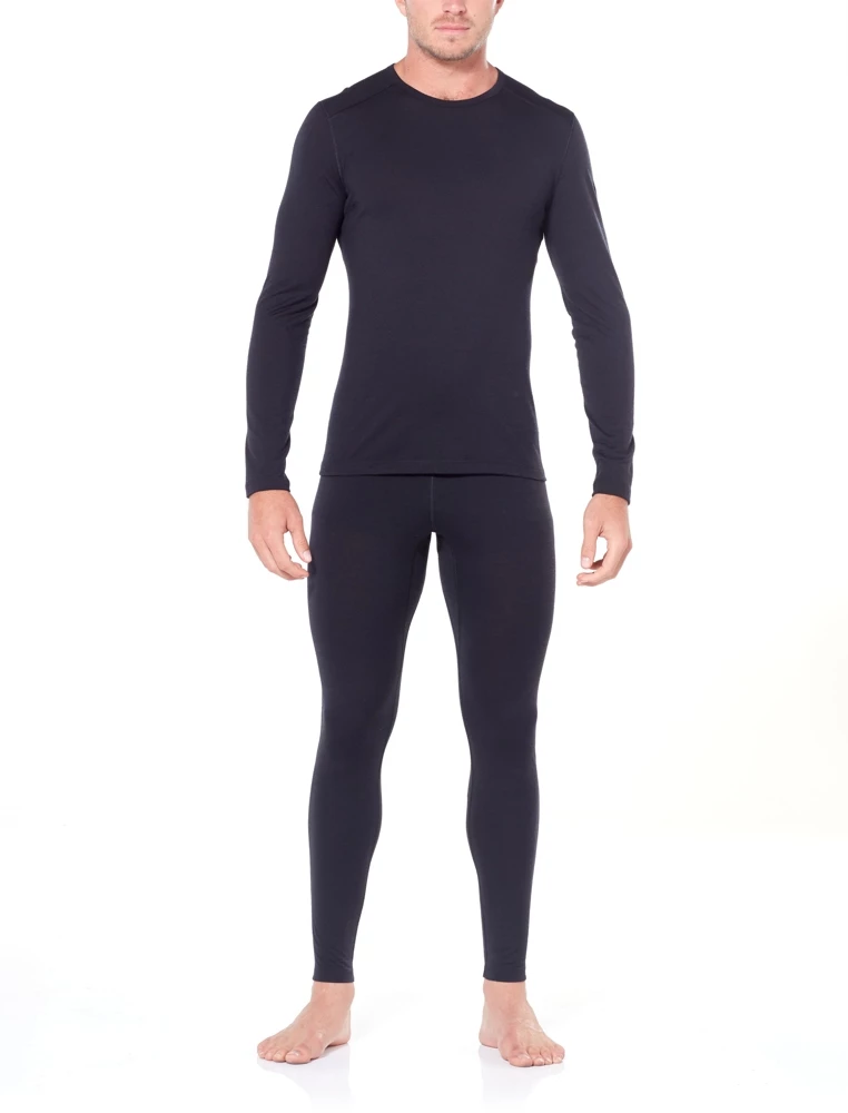 Icebreaker Mens Merino 200 Oasis Leggings Black 5 Icebreaker Mens Merino 200 Oasis Leggings Black - Image 3