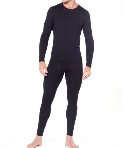 Icebreaker Merino 260 Tech Mens Jersey Black -Cheap Icebreaker Shop 104371001 4 1
