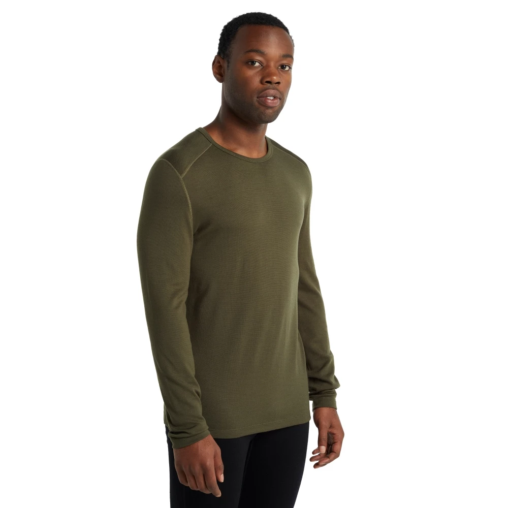 Icebreaker Merino 260 Tech LS Crewe Mens Top Olive 8 Icebreaker Merino 260 Tech LS Crewe Mens Top Olive - Image 6
