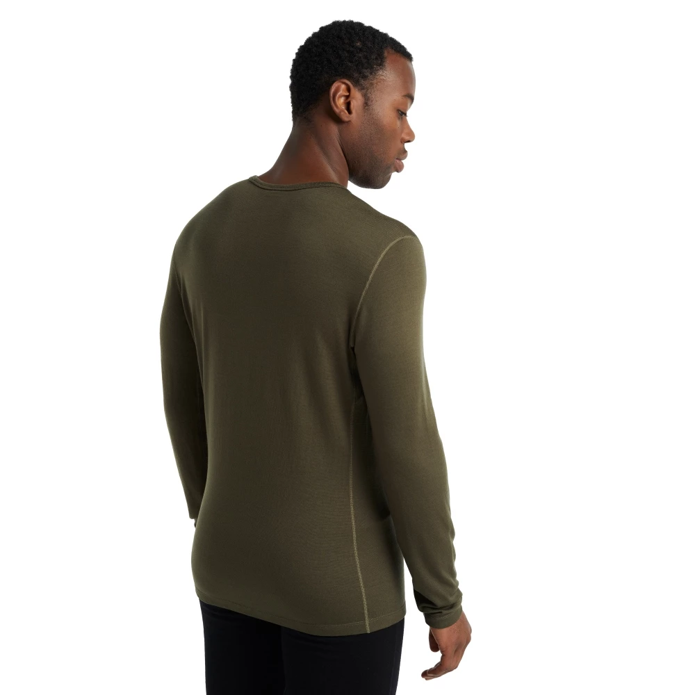 Icebreaker Merino 260 Tech LS Crewe Mens Top Olive 9 Icebreaker Merino 260 Tech LS Crewe Mens Top Olive - Image 7
