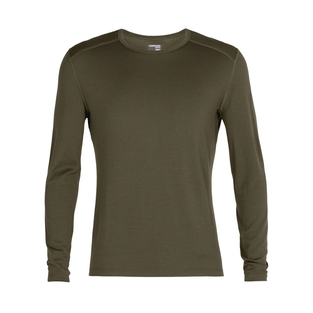 Icebreaker Merino 260 Tech LS Crewe Mens Top Olive 10 Icebreaker Merino 260 Tech LS Crewe Mens Top Olive - Image 8