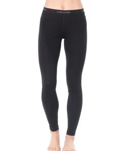 Icebreaker Womens Merino 200 Oasis Leggings Black