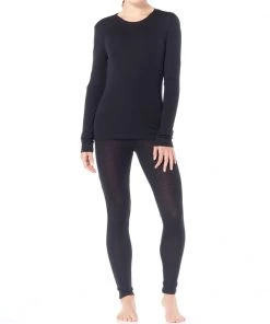 Icebreaker Womens Merino 175 Everyday Leggings Black -Cheap Icebreaker Shop 104476001 4
