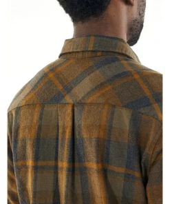 Icebreaker Merino Lodge Flannel Mens Long Sleeve Shirt Grey Plaid XL -Cheap Icebreaker Shop 104478a40 7