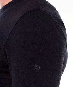 Icebreaker Mens Merino 175 Everyday LS Crewe Black -Cheap Icebreaker Shop 104483001 5