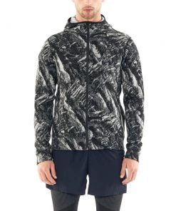 Icebreaker Merino Elemental Zip Mens Hoodie Glacier L