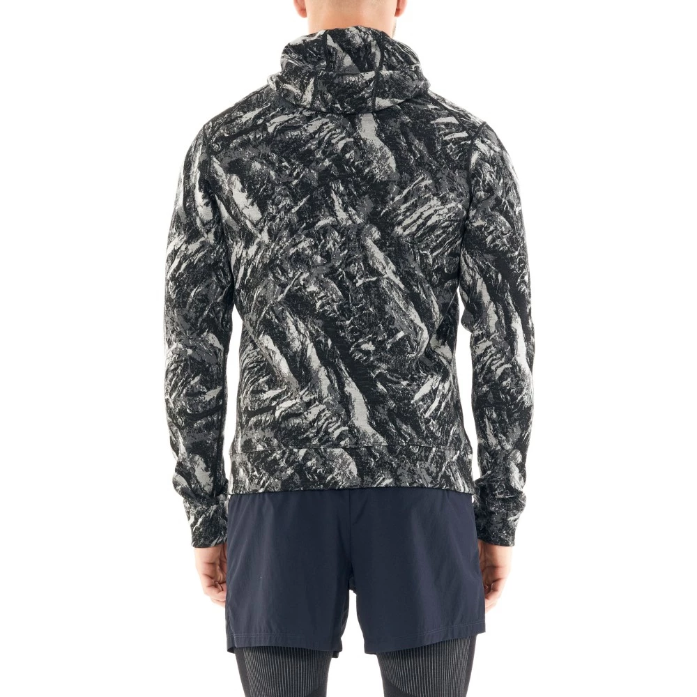 Icebreaker Merino Elemental Zip Mens Hoodie Glacier L 4 Icebreaker Merino Elemental Zip Mens Hoodie Glacier L - Image 2