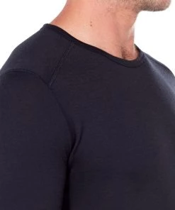 Icebreaker Mens Merino 200 Oasis Short Sleeve Crewe Black -Cheap Icebreaker Shop 104509001 6 1