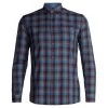 Icebreaker Mens Merino Departure II LS Shirt Midnight Navy/Granite Blue/Plaid XL 2 Icebreaker Mens Merino Departure II LS Shirt Midnight Navy/Granite Blue/Plaid XL -Cheap Icebreaker Shop 104512401a 3