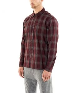 Icebreaker Merino Departure Mens Collared Dress Shirt Plaid Red M -Cheap Icebreaker Shop 104512c53 5