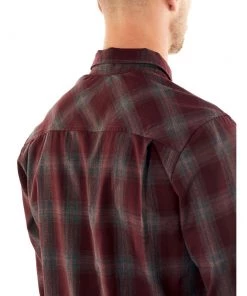 Icebreaker Merino Departure Mens Collared Dress Shirt Plaid Red M -Cheap Icebreaker Shop 104512c53 7
