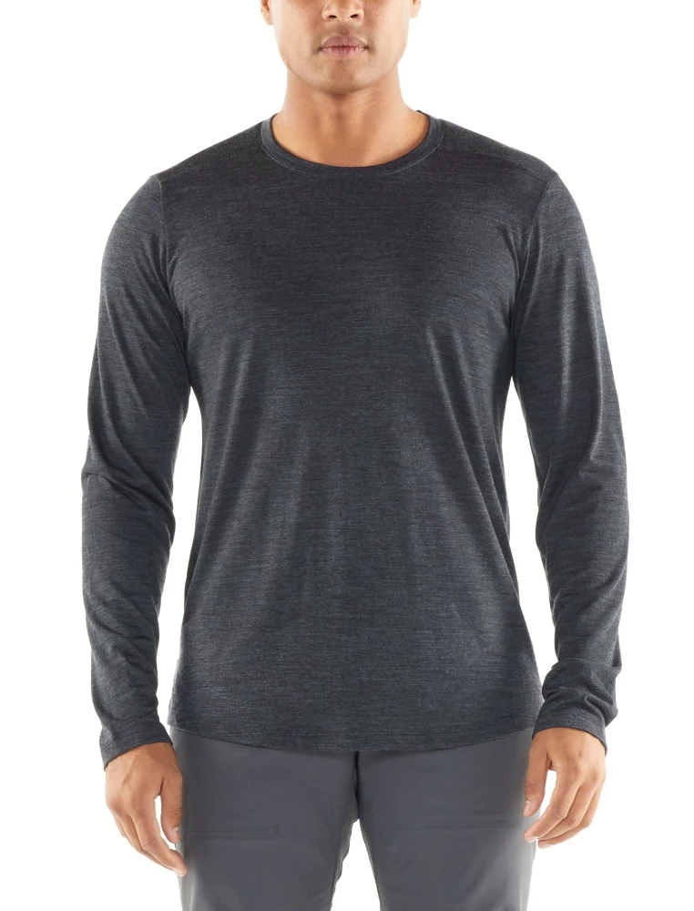 Icebreaker Sphere Merino Hybrid Mens Long Sleeve Shirt Black M 3 Icebreaker Sphere Merino Hybrid Mens Long Sleeve Shirt Black M