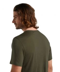 Icebreaker Merino Cool-Lite Sphere Mens T-Shirt Deep Olive 2XL -Cheap Icebreaker Shop 104570069 6