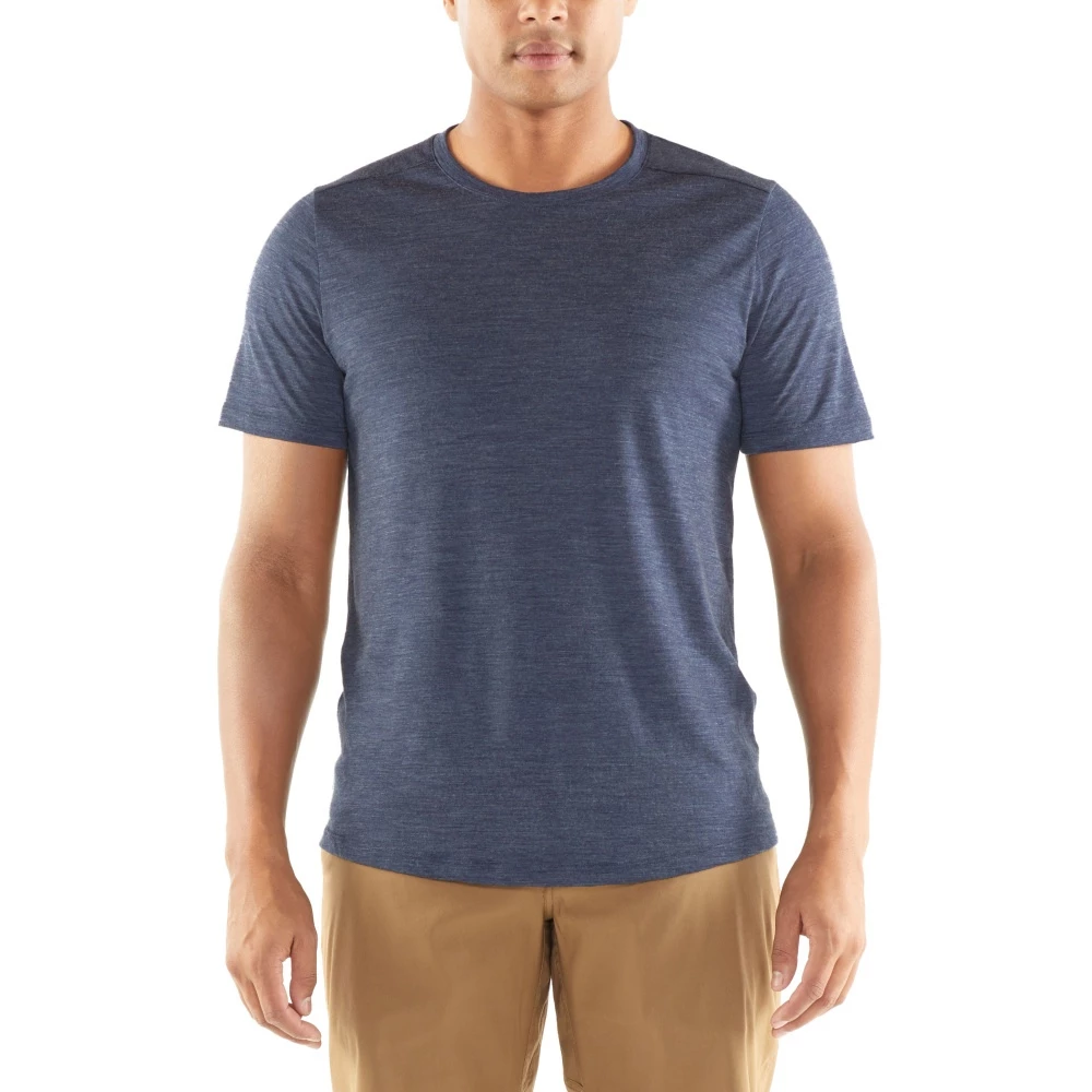 Icebreaker Merino Cool-Lite Sphere Short Sleeve Crewe T-Shirt Midnight Navy Heather 3 Icebreaker Merino Cool-Lite Sphere Short Sleeve Crewe T-Shirt Midnight Navy Heather