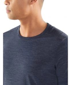 Icebreaker Merino Cool-Lite Sphere Short Sleeve Crewe T-Shirt Midnight Navy Heather 11 Icebreaker Merino Cool-Lite Sphere Short Sleeve Crewe T-Shirt Midnight Navy Heather -Cheap Icebreaker Shop 104570401 5 1