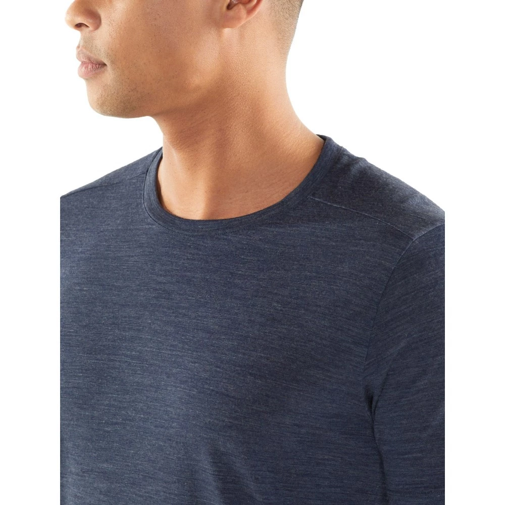 Icebreaker Merino Cool-Lite Sphere Short Sleeve Crewe T-Shirt Midnight Navy Heather 6 Icebreaker Merino Cool-Lite Sphere Short Sleeve Crewe T-Shirt Midnight Navy Heather - Image 4