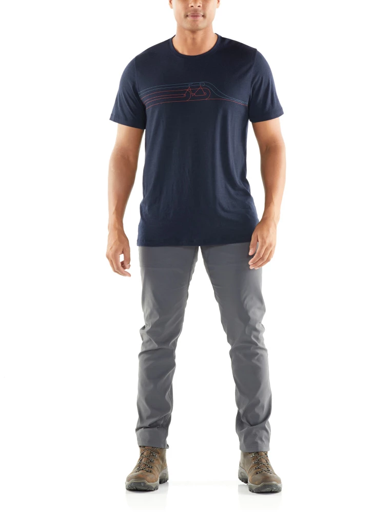 Icebreaker Merino Tech Lite Short Sleeve Crewe Cadence Pulse Mens T-Shirt Midnight Navy 2XL 5 Icebreaker Merino Tech Lite Short Sleeve Crewe Cadence Pulse Mens T-Shirt Midnight Navy 2XL - Image 3