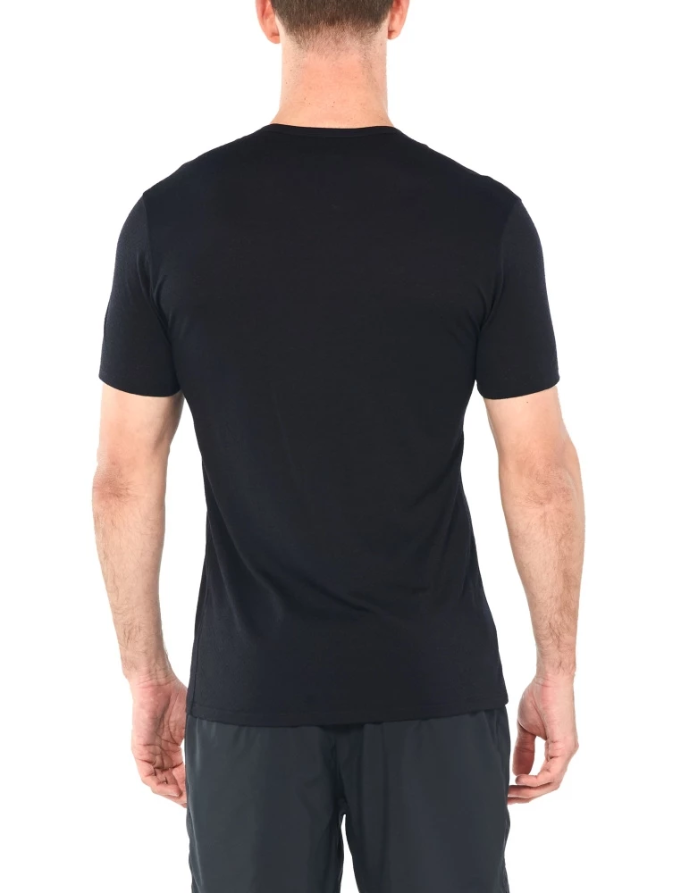 Icebreaker Merino Amplify Hybrid Mens T-Shirt Black XL 4 Icebreaker Merino Amplify Hybrid Mens T-Shirt Black XL - Image 2
