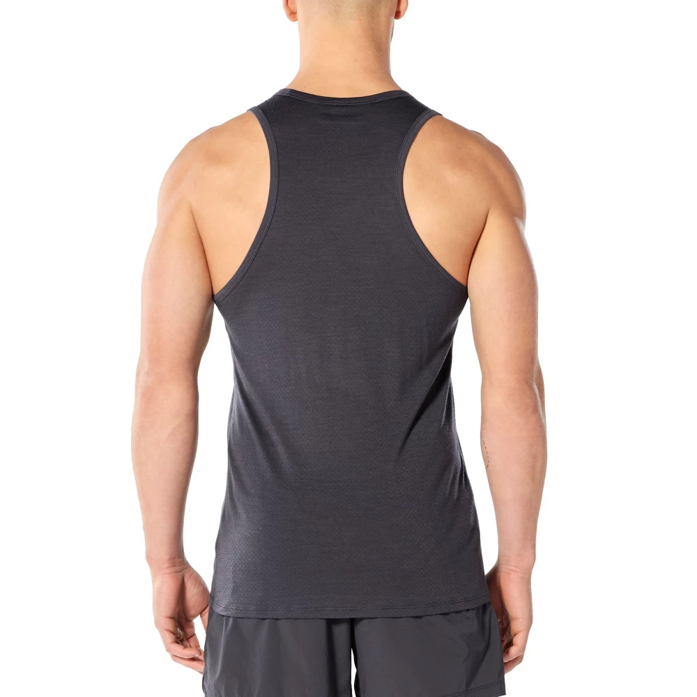 Icebreaker Merino Hybrid Amplify Mens Tank Dark Grey 2XL 4 Icebreaker Merino Hybrid Amplify Mens Tank Dark Grey 2XL - Image 2