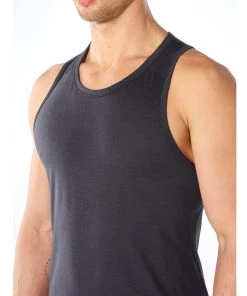 Icebreaker Merino Hybrid Amplify Mens Tank Dark Grey XL 10 Icebreaker Merino Hybrid Amplify Mens Tank Dark Grey XL -Cheap Icebreaker Shop 104584018 6 1