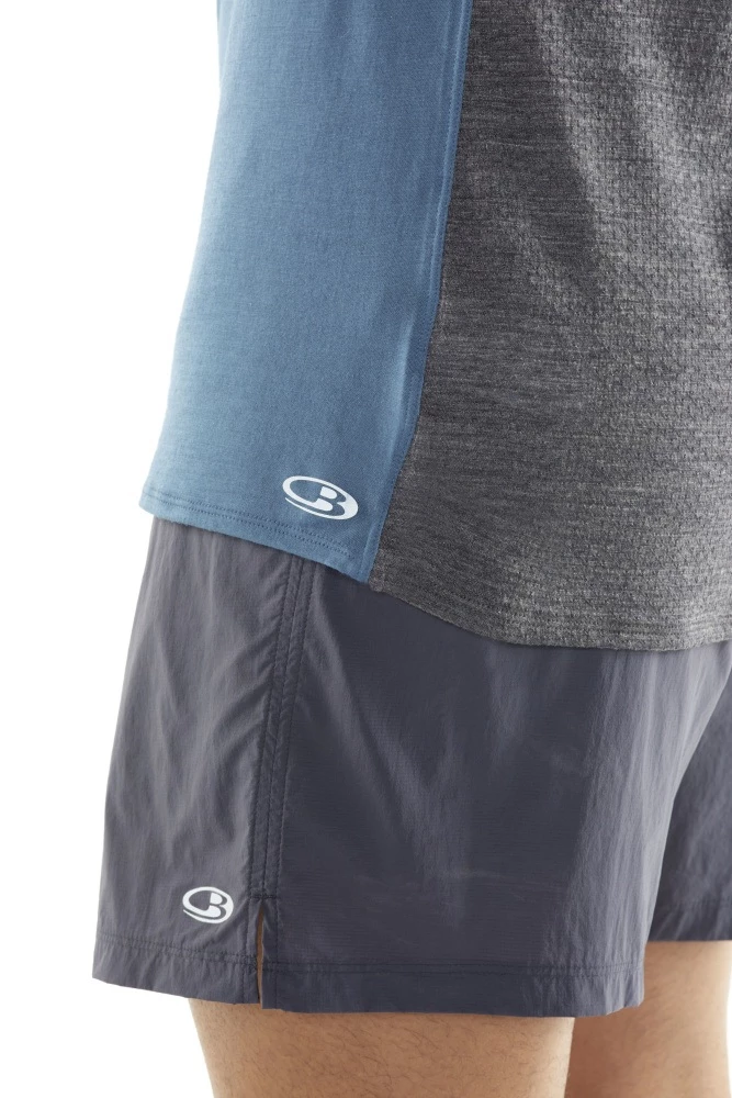 Icebreaker Merino Hybrid Amplify Mens Tank Top Thunder/Panther Heather 2XL 6 Icebreaker Merino Hybrid Amplify Mens Tank Top Thunder/Panther Heather 2XL - Image 4