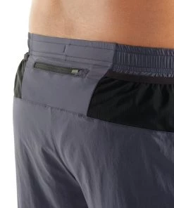 Icebreaker Impulse Merino Hybrid Mens Running Shorts Panther 2XL -Cheap Icebreaker Shop 104586001 5 1