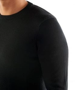 Icebreaker Merino Hybrid Quailburn Crewe Mens Sweater Black L 12 Icebreaker Merino Hybrid Quailburn Crewe Mens Sweater Black L -Cheap Icebreaker Shop 104700001 6