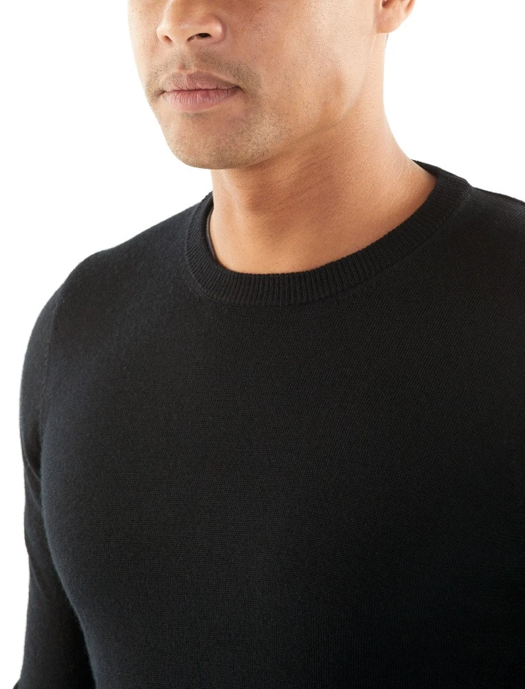 Icebreaker Merino Hybrid Quailburn Crewe Mens Sweater Black 2XL 8 Icebreaker Merino Hybrid Quailburn Crewe Mens Sweater Black 2XL - Image 6