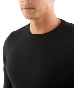 Icebreaker Merino Hybrid Quailburn Crewe Mens Sweater Black M 13 Icebreaker Merino Hybrid Quailburn Crewe Mens Sweater Black M -Cheap Icebreaker Shop 104700001 7 3