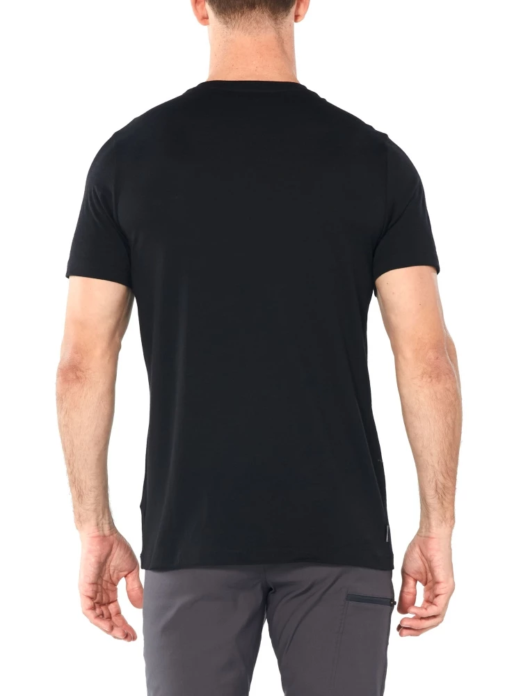 Icebreaker Merino Tech Lite Mens T-Shirt Peak In Reach Black XL 4 Icebreaker Merino Tech Lite Mens T-Shirt Peak In Reach Black XL - Image 2