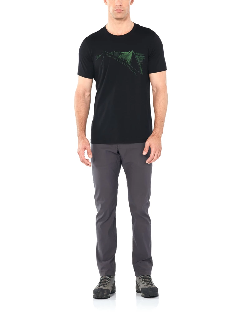 Icebreaker Merino Tech Lite Mens T-Shirt Peak In Reach Black XL 5 Icebreaker Merino Tech Lite Mens T-Shirt Peak In Reach Black XL - Image 3
