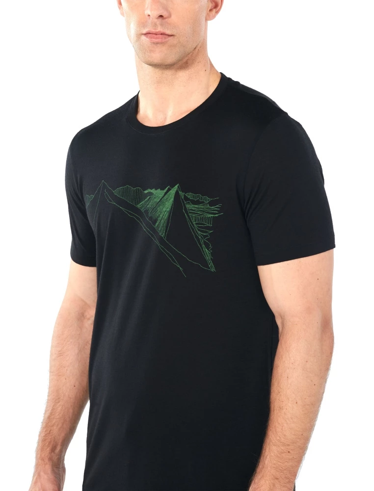 Icebreaker Merino Tech Lite Mens T-Shirt Peak In Reach Black XL 6 Icebreaker Merino Tech Lite Mens T-Shirt Peak In Reach Black XL - Image 4