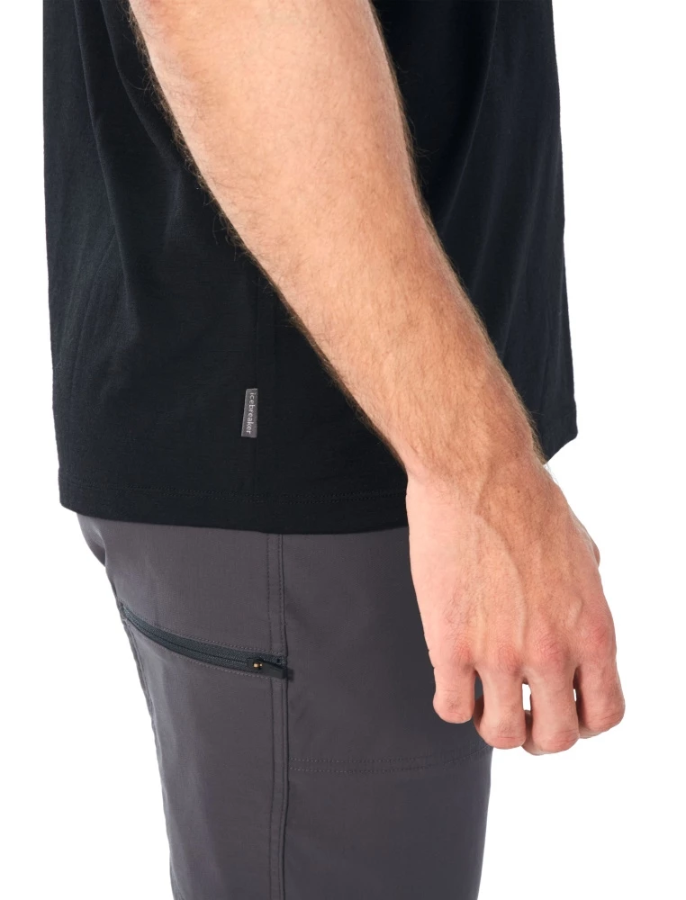 Icebreaker Merino Tech Lite Mens T-Shirt Peak In Reach Black XL 7 Icebreaker Merino Tech Lite Mens T-Shirt Peak In Reach Black XL - Image 5