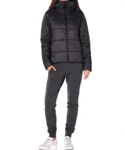 Icebreaker MerinoLOFT Womens Collingwood Hooded Jacket Black -Cheap Icebreaker Shop 104760001 4