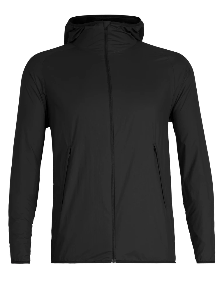 Icebreaker Merino Coriolis II Mens Hooded Windbreaker Black L 10 Icebreaker Merino Coriolis II Mens Hooded Windbreaker Black L - Image 8
