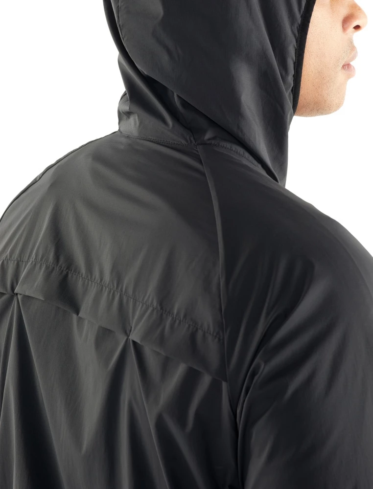 Icebreaker Merino Coriolis II Mens Hooded Windbreaker Black L 7 Icebreaker Merino Coriolis II Mens Hooded Windbreaker Black L - Image 5