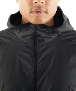 Icebreaker Merino Coriolis II Mens Hooded Windbreaker Black 2XL -Cheap Icebreaker Shop 104801001 7 2