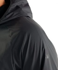 Icebreaker Merino Coriolis II Mens Hooded Windbreaker Black 2XL -Cheap Icebreaker Shop 104801001 8 2