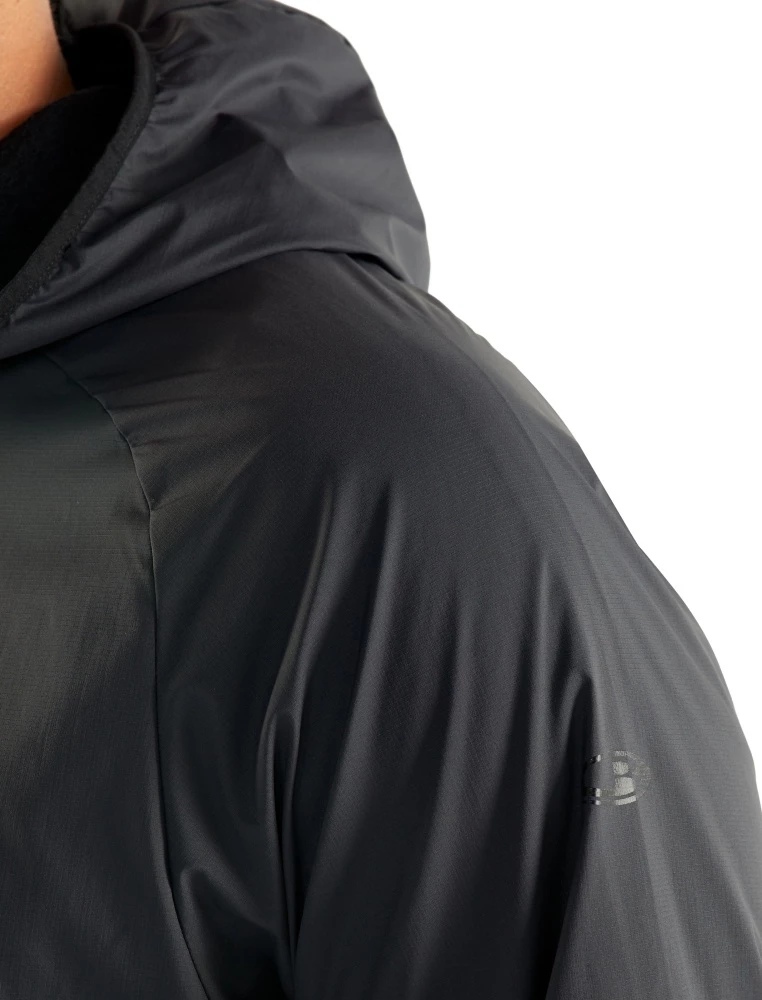 Icebreaker Merino Coriolis II Mens Hooded Windbreaker Black L 9 Icebreaker Merino Coriolis II Mens Hooded Windbreaker Black L - Image 7