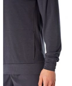 Icebreaker Merino Hybrid Momentum Mens Hoodie Dark Grey S -Cheap Icebreaker Shop 104850018 6