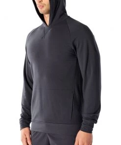 Icebreaker Merino Hybrid Momentum Mens Hoodie Dark Grey S -Cheap Icebreaker Shop 104850018 7